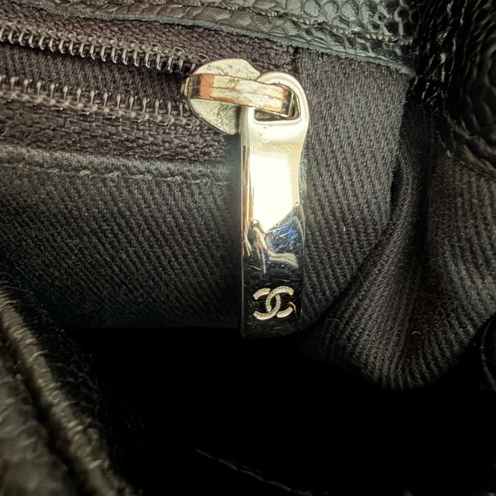 Chanel Pleated Timeless Chain Tote